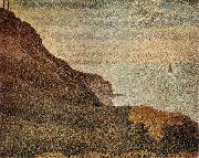 Georges Seurat The Landscape of Port en bessin oil painting artist